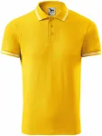 Férfi kontrasztos póló, sárga