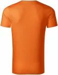 Férfi póló, texturált organikus pamut, narancssárga