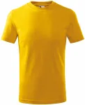 Gyermek egyszerű póló, sárga