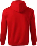 Kényelmes férfi kapucnis pulóver, piros