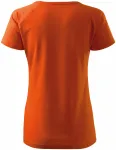Kúpos női póló raglán ujjú, narancssárga