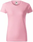 Női egyszerű póló, rózsaszín