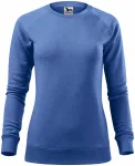 Női egyszerű pulóver, kék márvány