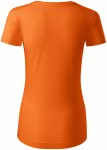 Női organikus pamut póló, narancssárga