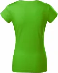 Női vékony póló, kerek nyakkivágással, alma zöld