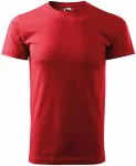 Unisex nagyobb súlyú póló, piros