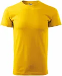 Unisex nagyobb súlyú póló, sárga