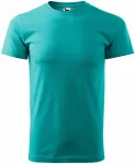 Unisex nagyobb súlyú póló, smaragdzöld